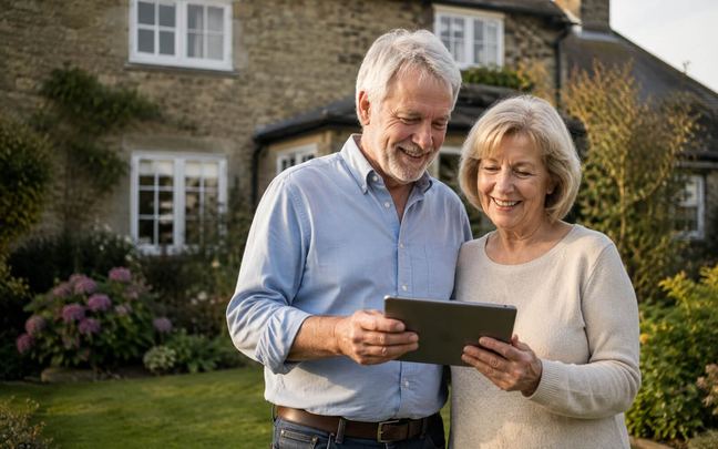 Homeowners comparing septic tank quotes